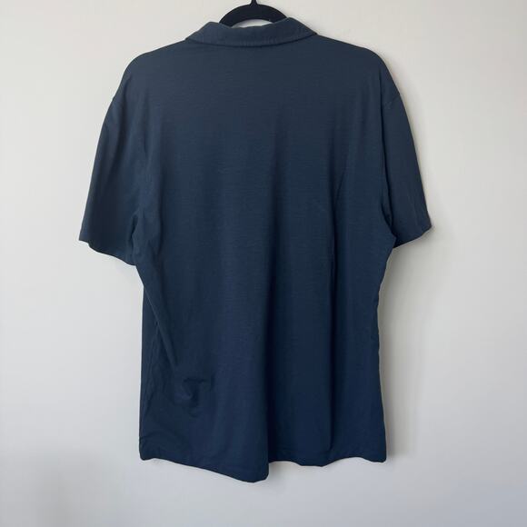 Lululemon Men's Navy Blue Polo Shirt Size Large - Picture 3 of 4